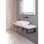 Duravit Qatego Steinkonsolen-Set mit Waschtisch, Konsole und Konsolenträger 140 x 45 cm