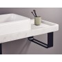 Duravit Qatego Steinkonsolen-Set mit Waschtisch, Konsole und Konsolenträger 140 x 45 cm