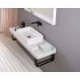 Duravit Qatego Steinkonsolen-Set mit Waschtisch, Konsole und Konsolenträger 140 x 45 cm