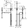 hansgrohe Metris Select M71 2-Loch Einhebel-Küchenmischer 200, Ausziehauslauf, 1jet, sBox