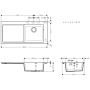 hansgrohe S514-F450 Einbauspüle 450 mit Abtropffläche links