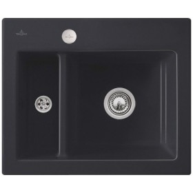 Évier encastré Villeroy & Boch Subway 60 XM FLAT, bonde avec commande excentrique