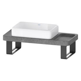 Duravit Qatego Steinkonsolen-Set mit Waschtisch, Konsole und Konsolenträger 100 x 45 cm