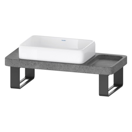 Duravit Qatego Steinkonsolen-Set mit Waschtisch, Konsole und Konsolenträger 100 x 45 cm
