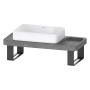 Duravit Qatego Steinkonsolen-Set mit Waschtisch, Konsole und Konsolenträger 100 x 45 cm