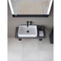 Duravit Qatego Steinkonsolen-Set mit Waschtisch, Konsole und Konsolenträger 100 x 45 cm