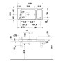 Duravit Qatego Steinkonsolen-Set mit Waschtisch, Konsole und Konsolenträger 100 x 45 cm