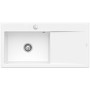 Villeroy & Boch Subway Style 60 FLAT flächenbündige Spüle, Ablaufgarnitur mit Excenterbetätigung, Becken links