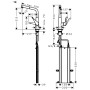 hansgrohe Metris M71 Einhebel-Küchenmischer 320, Ausziehauslauf, 1jet, sBox