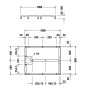 Duravit Fußgestell für Stonetto Duschwanne 100 x 80 cm