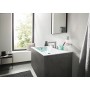 hansgrohe Finoris 3-Loch Waschtischarmatur 110 mit Push-Open Ablaufgarnitur