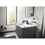 hansgrohe Finoris 3-Loch Waschtischarmatur 110 mit Push-Open Ablaufgarnitur
