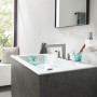 hansgrohe Finoris 3-Loch Waschtischarmatur 110 mit Push-Open Ablaufgarnitur