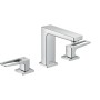 hansgrohe Metropol 3-Loch Waschtischarmatur 110 mit Bügelgriffen und Push-Open Ablaufgarnitur