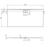 Villeroy & Boch Architectura Metalrim Duschwanne 180 x 90 x 4,8 cm