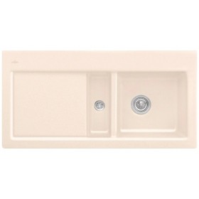 Évier encastrable Villeroy & Boch Subway 60 FLAT, bonde à commande manuelle, cuve à droite