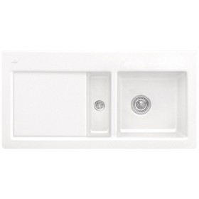 Évier encastrable Villeroy & Boch Subway 60 FLAT, bonde à commande manuelle, cuve à droite