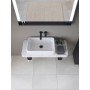 Duravit Qatego Steinkonsolen-Set mit Waschtisch, Konsole und Konsolenträger 100 x 45 cm