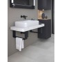Duravit Qatego Steinkonsolen-Set mit Waschtisch, Konsole und Konsolenträger 100 x 45 cm