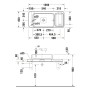 Duravit Qatego Steinkonsolen-Set mit Waschtisch, Konsole und Konsolenträger 100 x 45 cm