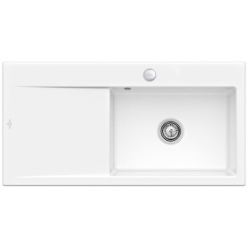 Évier encastrable Villeroy & Boch Subway Style 60 FLAT, bonde avec commande excentrée, cuve à droite