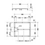 Duravit Fußgestell für Stonetto Duschwanne 90 x 80 cm