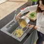 Villeroy & Boch Siluet 50 S Flat Einbauspüle, Ablaufgarnitur mit Handbetätigung, reversibel