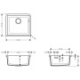 hansgrohe S510-U450 Unterbauspüle 450