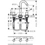 hansgrohe Logis 3-Loch Waschtischarmatur