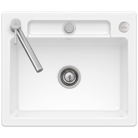 Évier encastrable Villeroy & Boch Siluet 60 S Flat, bonde avec commande excentrée, avec HL1 et HL2