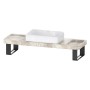 Duravit Qatego Steinkonsolen-Set mit Waschtisch, Konsole und Konsolenträger 140 x 45 cm