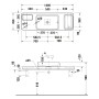 Duravit Qatego Steinkonsolen-Set mit Waschtisch, Konsole und Konsolenträger 140 x 45 cm