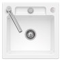 Villeroy & Boch Siluet 50 S Flat Einbauspüle, Ablaufgarnitur mit Excenterbetätigung, reversibel
