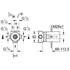 Commutateur 5 voies GROHE