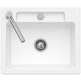 Évier encastrable Villeroy & Boch Siluet 60 S Flat, bonde à commande manuelle