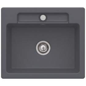 Évier encastrable Villeroy & Boch Siluet 60 S Flat, bonde avec actionnement manuel