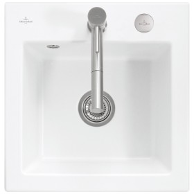 Évier encastrable Villeroy & Boch Subway 50 S FLAT avec bonde à commande excentrée
