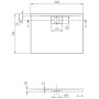 Villeroy & Boch Architectura Metalrim Duschwanne 100 x 75 x 4,8 cm