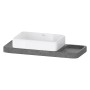 Duravit Qatego Steinkonsolen-Set mit Waschtisch mit Konsole 100 x 41 cm