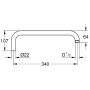 GROHE Rainshower Brausearm für Duschsysteme 34 cm