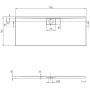 Villeroy & Boch Architectura Metalrim Duschwanne 170 x 70 x 4,8 cm mit Antirutsch