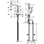 hansgrohe Metris Select M71 Einhebel-Küchenmischer 240, Ausziehauslauf, 1jet, sBox