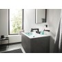 hansgrohe Finoris 3-Loch Waschtischarmatur 110 mit Push-Open Ablaufgarnitur