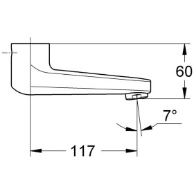 Bec coulé pivotant et verrouillable GROHE