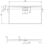 Villeroy & Boch Architectura Metalrim Duschwanne 140 x 75 x 4,8 cm