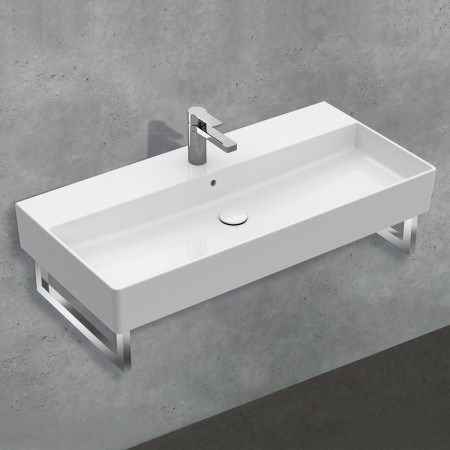 Villeroy & Boch Memento 2.0 Waschtisch 100 cm mit 1 Hahnloch, mit Überlauf