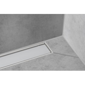 hansgrohe RainDrain Match Fertigset Duschrinne 70 cm, mit höhenverstellbarem Rahmen