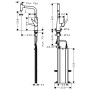 hansgrohe Talis Select M51 Einhebel-Küchenmischer 300, Ausziehauslauf, 1jet, sBox
