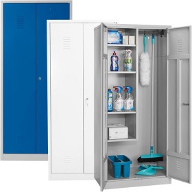 Wolfstahl Putzmittelschrank Stahl abschliessbar 80 x 50 x 180 cm
