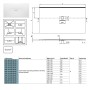 Villeroy & Boch Squaro Infinity Duschwanne 90 x 70 cm, lange Seite geschnitten